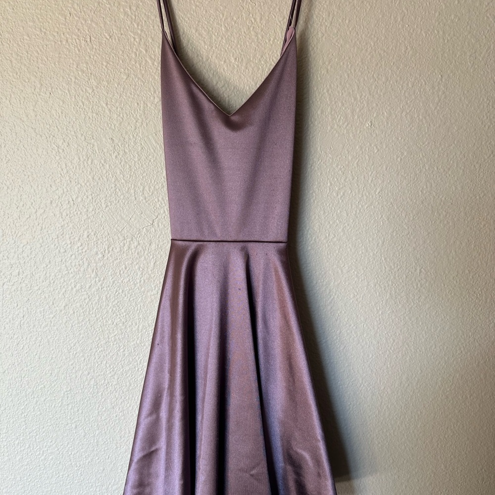 Elegant Purple Sleeveless Dress
